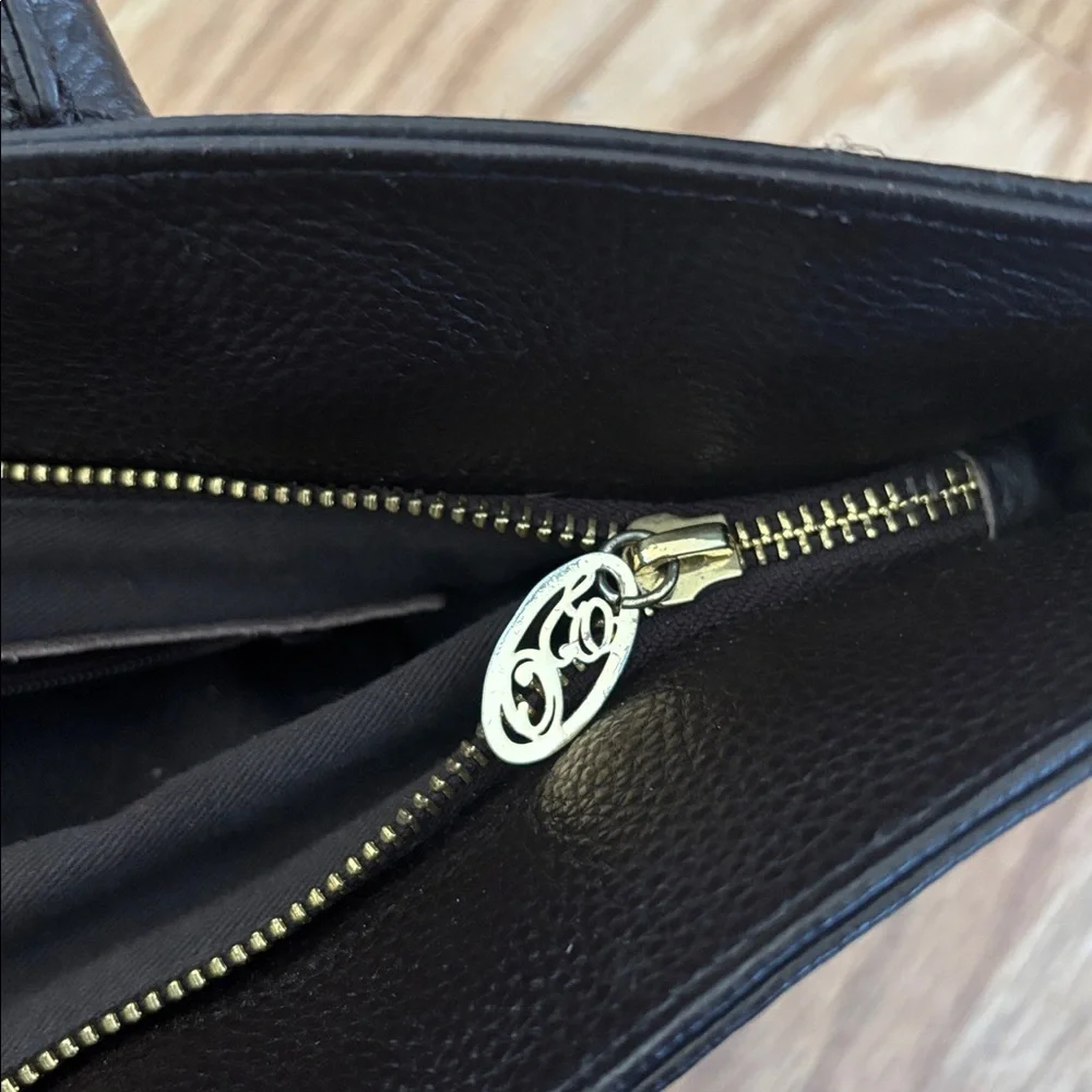 Onna Ehrlich Pebbled Leather Tote | Chocolate Brown Work Bag | Quiet Luxury - Picture 11 of 15